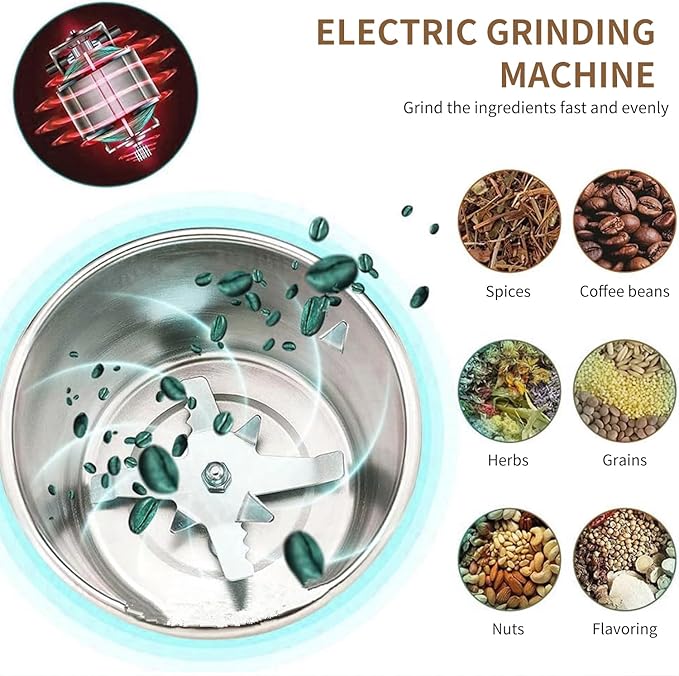 Electric Coffee and Spice Grinder (Free Home Delivery)