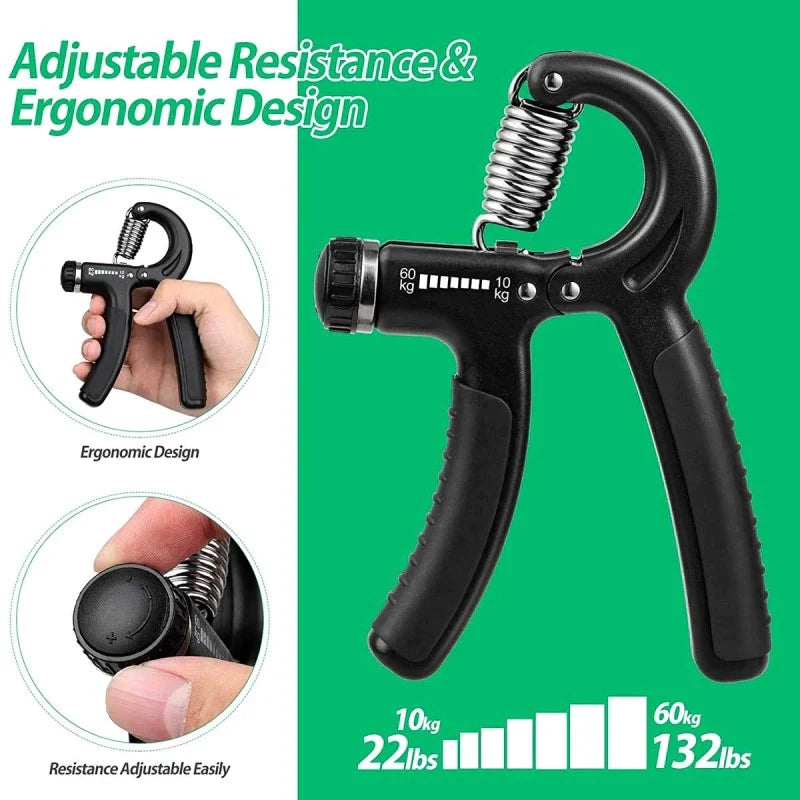 Adjustable Hand  Grip Strength Trainer 10-60 KG Strength