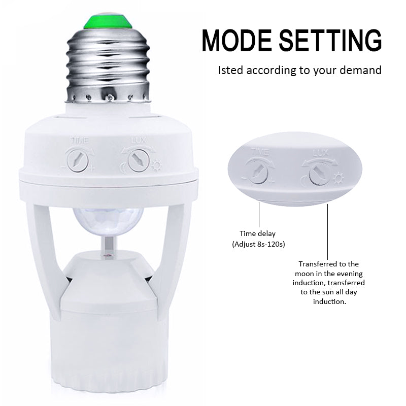 Motion sensor LED Bulb holder
