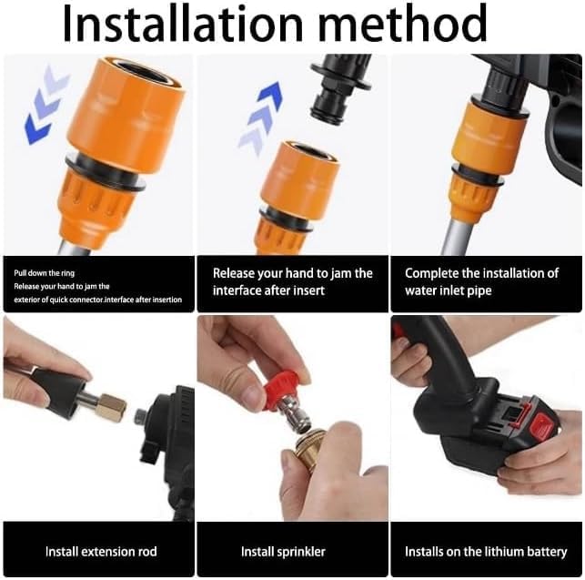 (Free Home Delivery)Rechargeable 48V Portable Car Wash Gun 💦⚡