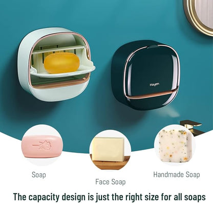 Luxury Wall Mounted Soap Holder with Drain Tray