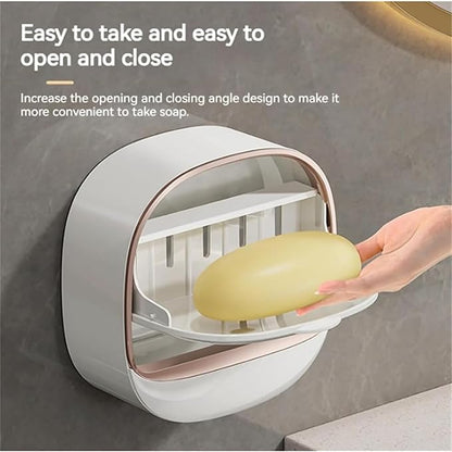 Luxury Wall Mounted Soap Holder with Drain Tray