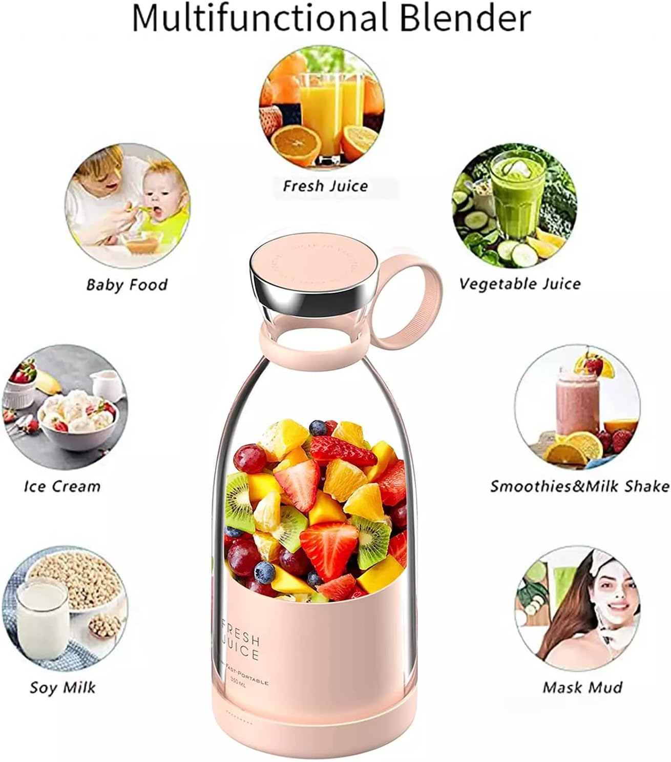 Portable Mini Juicer Bottle - FREE SHIPPING
