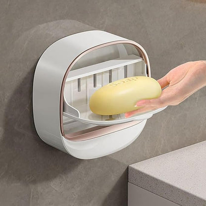 Luxury Wall Mounted Soap Holder with Drain Tray