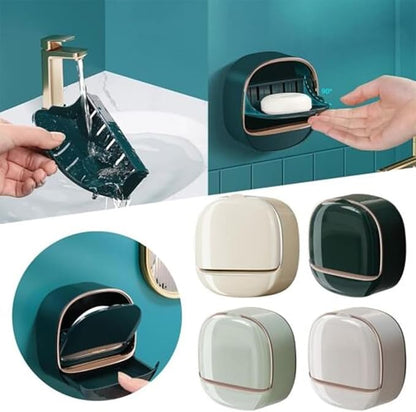 Luxury Wall Mounted Soap Holder with Drain Tray