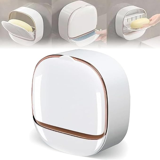 Luxury Wall Mounted Soap Holder with Drain Tray