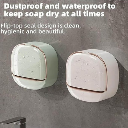 Luxury Wall Mounted Soap Holder with Drain Tray