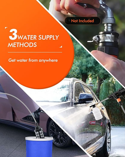 (Free Home Delivery)Rechargeable 48V Portable Car Wash Gun 💦⚡
