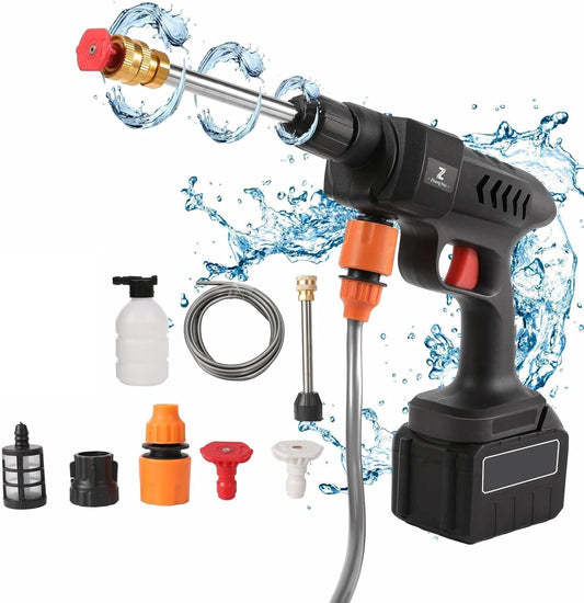 (Free Home Delivery)Rechargeable 48V Portable Car Wash Gun 💦⚡