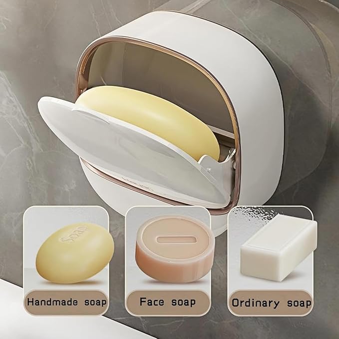 Luxury Wall Mounted Soap Holder with Drain Tray