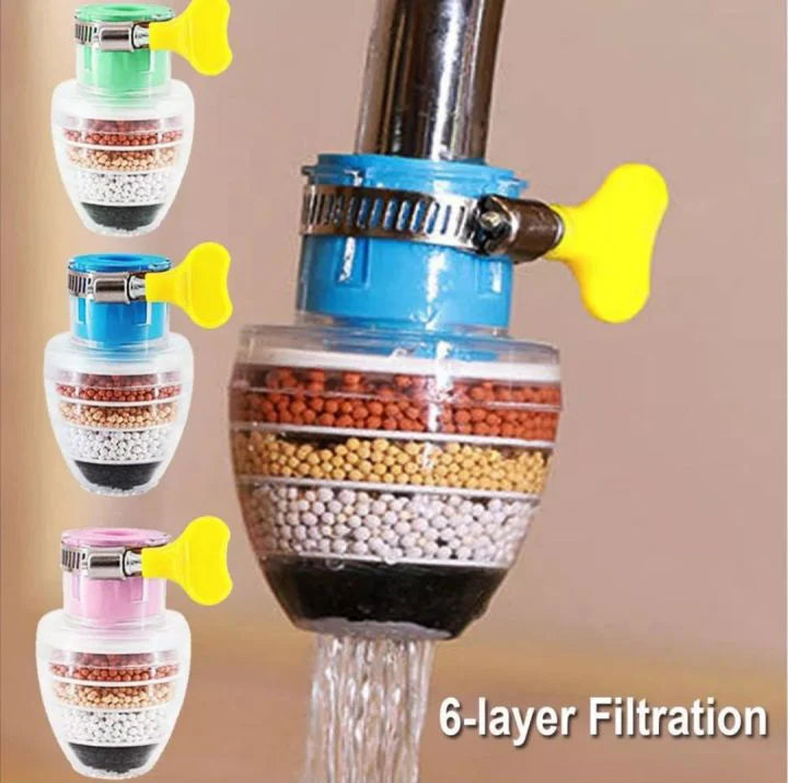 6 Layer Water Purifier Filter Faucet - Water Tap And Water Clean Purifier Filter