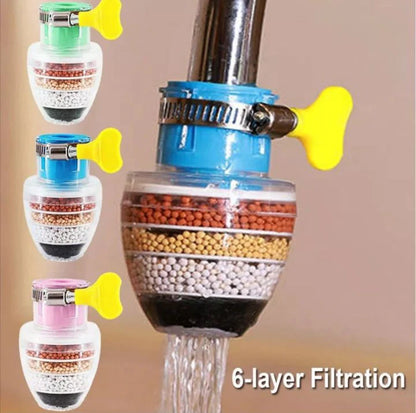 6 Layer Water Purifier Filter Faucet - Water Tap And Water Clean Purifier Filter