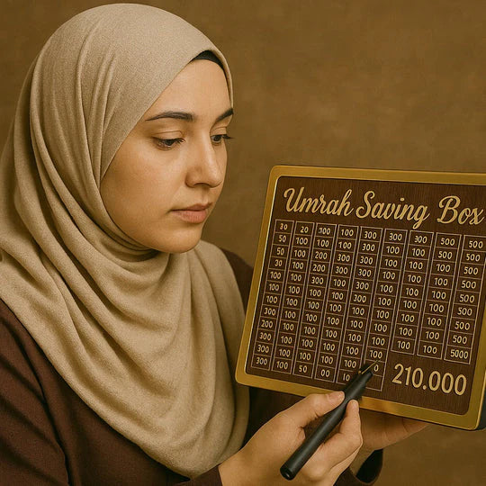 Umrah Saving Box - Wooden Islamic Money Box - BUY 1 GET 1 FREE