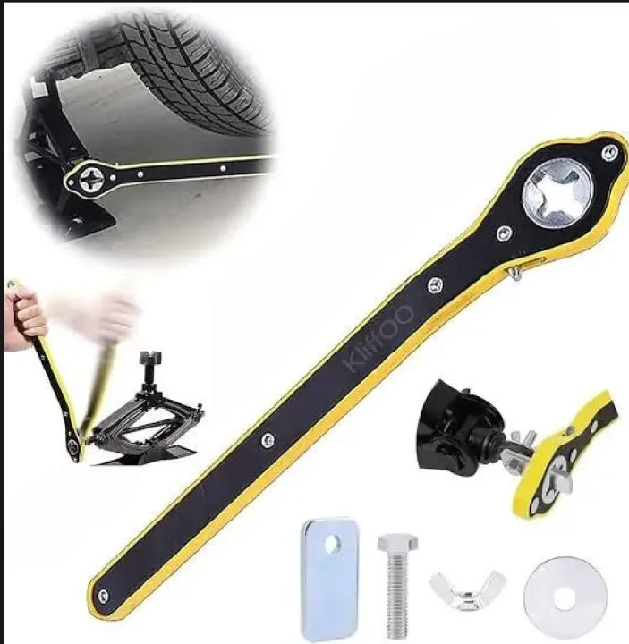 Easy Lift Car Jack Wrench – Quick & Effortless Tyre Changing (Free Home Delivery)