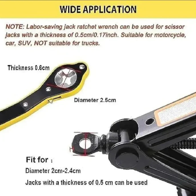 Easy Lift Car Jack Wrench – Quick & Effortless Tyre Changing (Free Home Delivery)