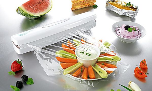 Plastic Wrap Dispenser Kitchen Tools Cling Food Wrap Cutter Dispenser film Cutter Storage Holder Kitchen Accessories Cling Wrap